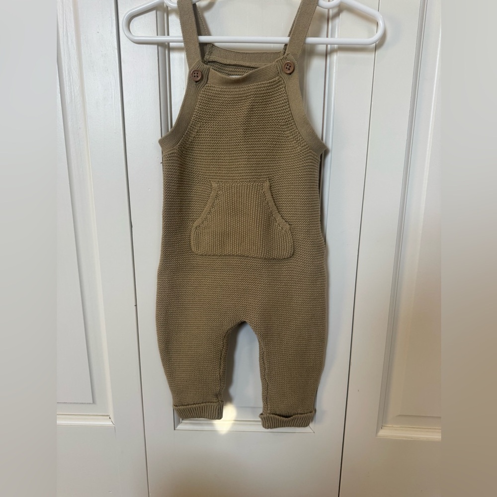 Carter's Tan Knit Overalls for Kids
